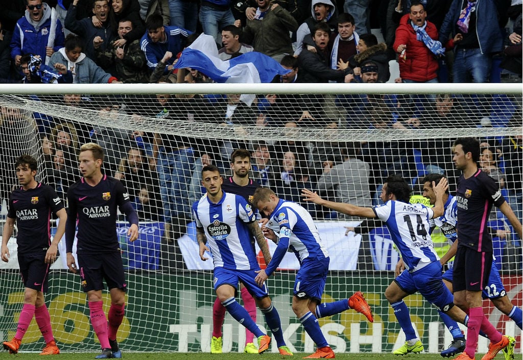 Deportivo La Coruna make a shocking football betting win against Barcelona