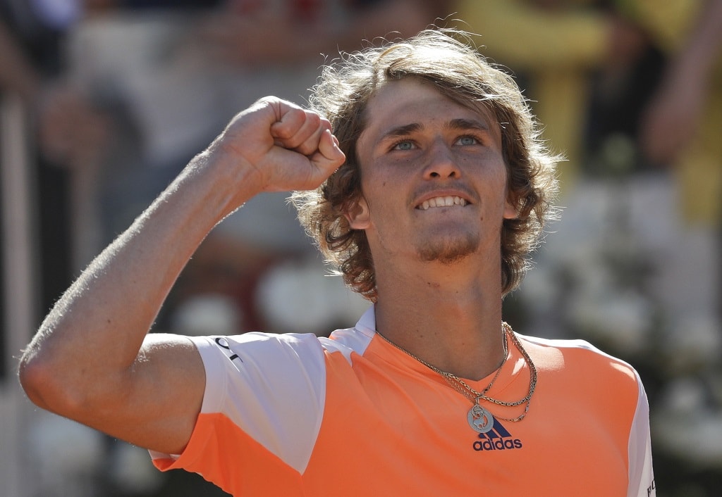 Tennis betting odds are looking good for Alexander Zverev following his Italian Open victory
