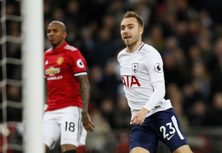 Christian Eriksen đã làm hài lòng những người đam mê cá độ trực tuyến sau khi ghi bàn rất sớm cho Tottenham trong trận gặp United