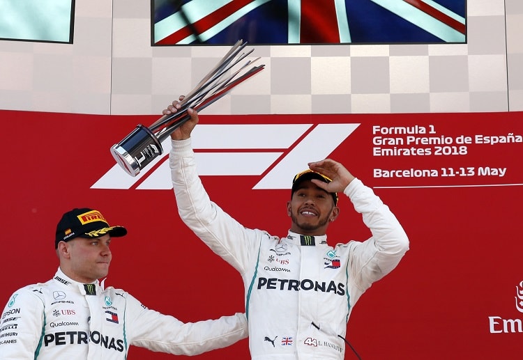 Mercedes drivers Lewis Hamilton and Valtteri Bottas have delighted betting sites after dominating the Spanish Grand Prix