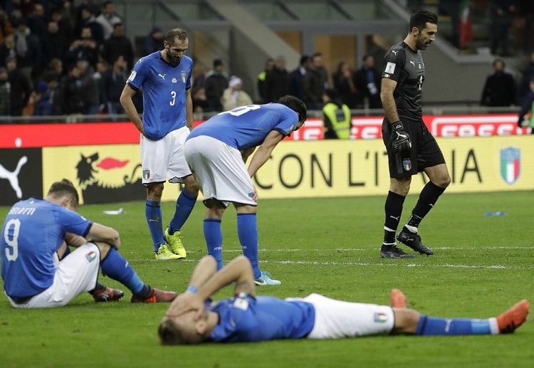 Italy players were deeply upset as they have failed to seal a slot in the most awaited FIFA World Cup 2018