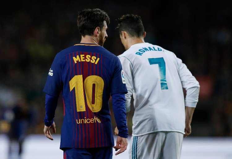 Football betting fans were divided between Lionel Messi and Cristiano Ronaldo at the start of the season