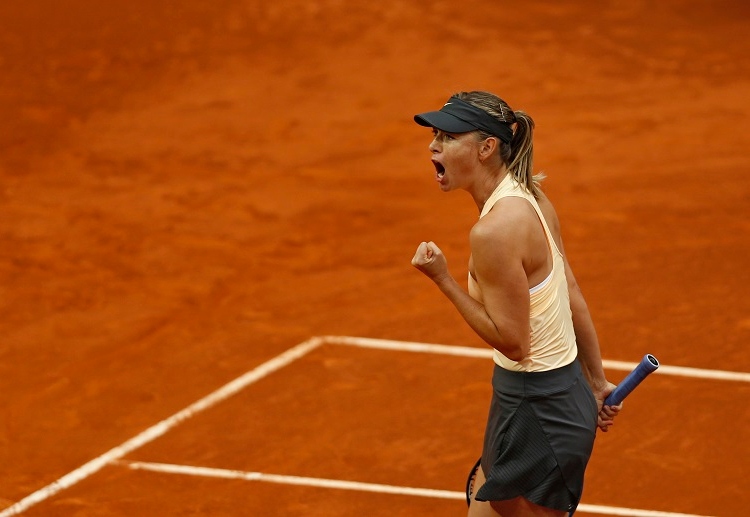Maria Sharapova continues to defy her betting odds after reaching the quarterfinal of the Italian Open
