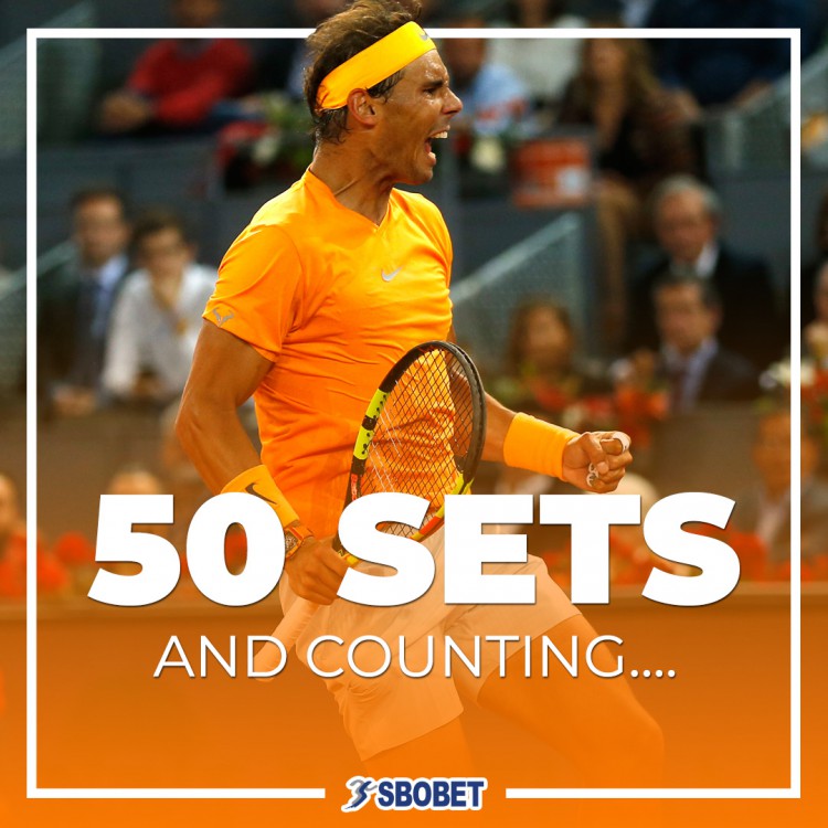 Rafael Nadal broke McEnroe's 49-set winning run
