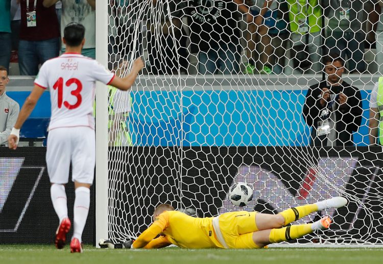 世界杯新闻：费尔贾尼•萨西的点球不足以帮助突尼斯战平英格兰