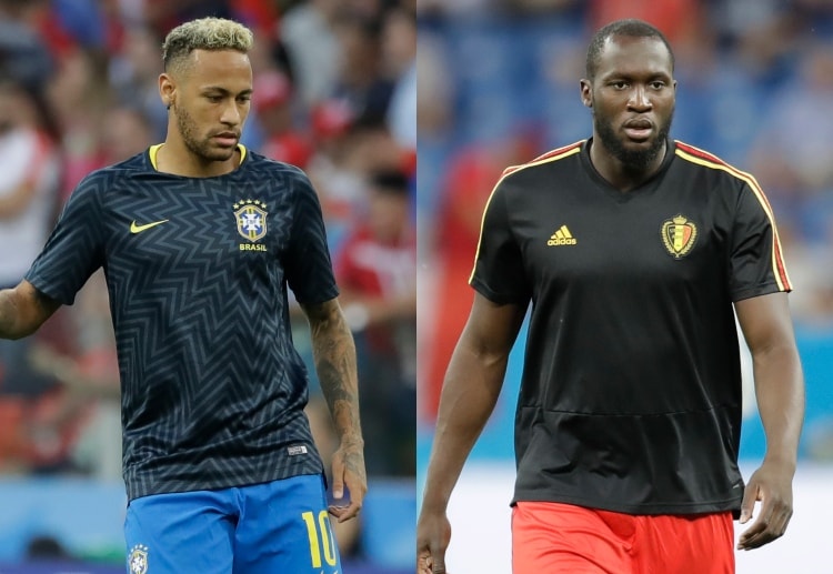 Top-class strikers Neymar and Romelu Lukaku battle it out for World Cup 2018 supremacy and a semi-final spot