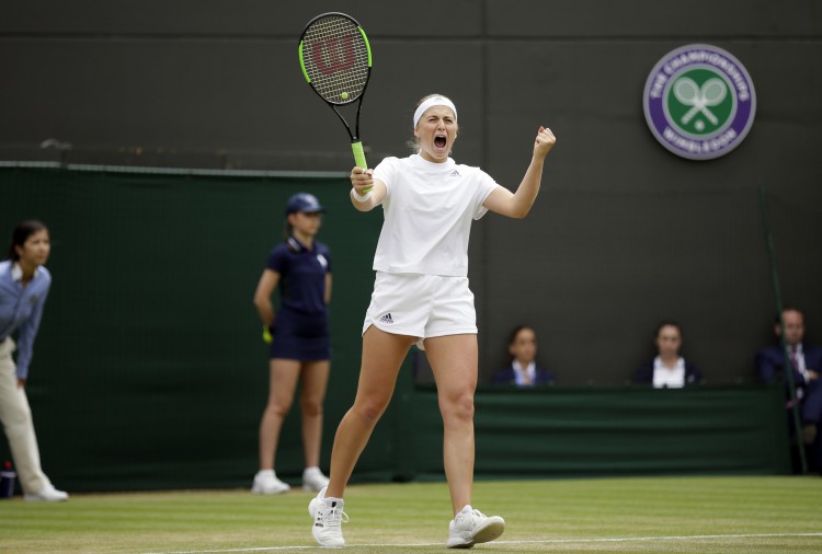 Jelena Ostapenko will be looking to upset Wimbledon betting odds' favourite Angelique Kerber in the semis