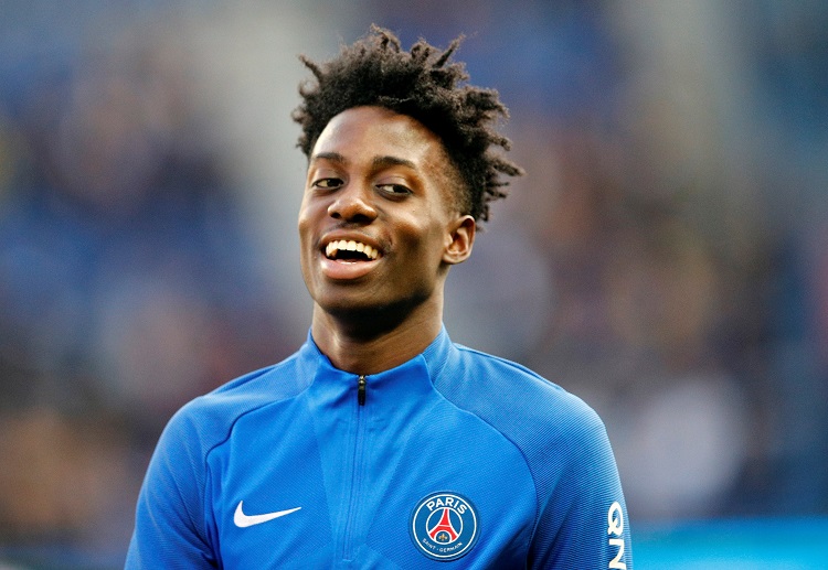 PSG youngster Timothy Weah takes part in the ICC 2018 as they play against Atletico Madrid