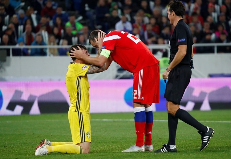 Russia fail to score a goal against Sweden in the UEFA Nations League