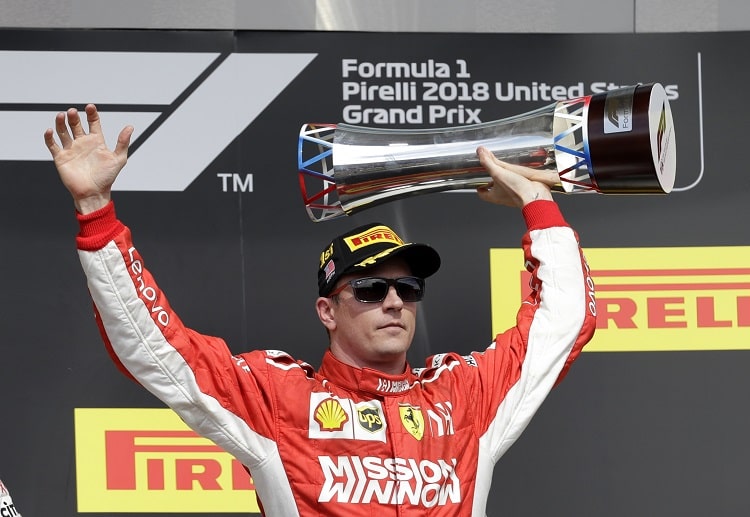 Ferrari driver Kimi Raikkonen won the US Grand Prix 2018