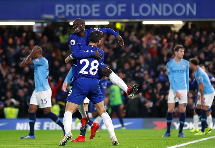 N'Golo Kante boosts Chelsea after scoring the first goal against the Premier League leader Manchester City