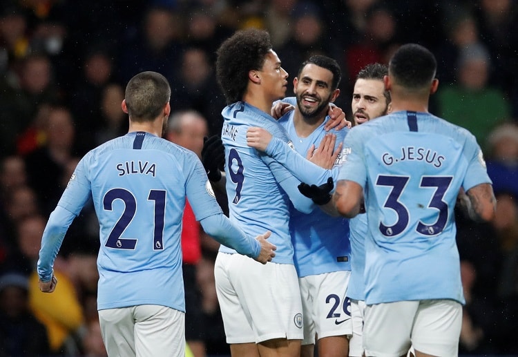 Riyad Mahrez doubles the lead of Manchester City during their Premier League encounter with Watford
