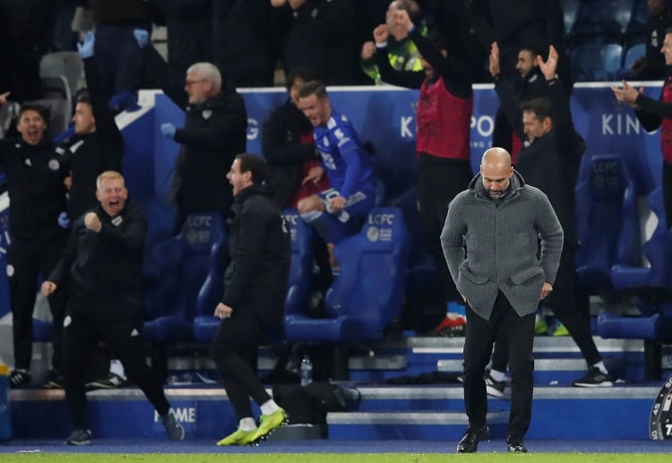 Premier League contender Pep Guardiola and Manchester City were defeated by Leicester City