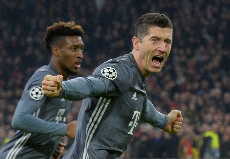 Robert Lewandowski becomes the Champions League's leading scorer following his goals in Bayern Munich-Ajax match