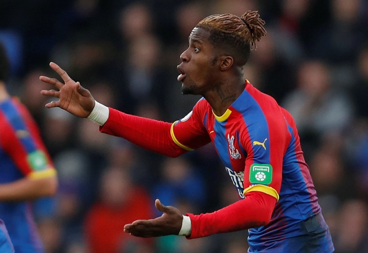 Wilfried Zaha misses his chance to help Crystal Palace defeat Chelsea in the Premier League