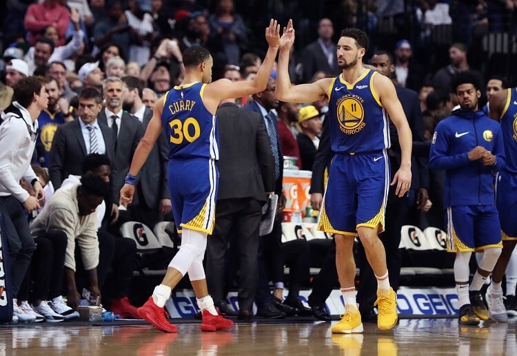 Stephen Curry and Klay Thompson once again led the Warriors to an NBA victory against the Denver Nuggets