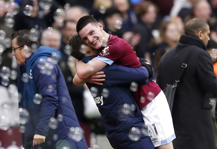 Declan Rice scores his 1st Premier League goal to give the Hammers victory