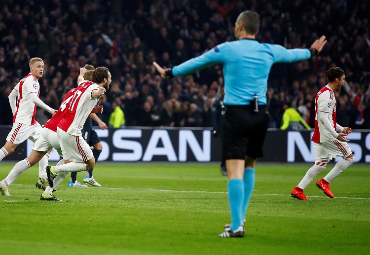Ajax were left disappointed after VAR ruled out defender Nicolas Tagliafico's goal