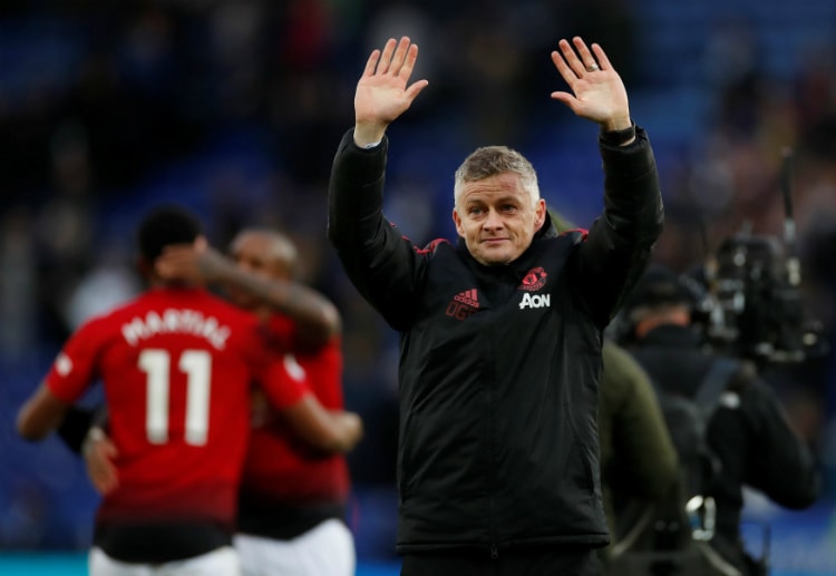 Ole Gunnar Solskjaer's side celebrated another victory, this time in King Power Stadium