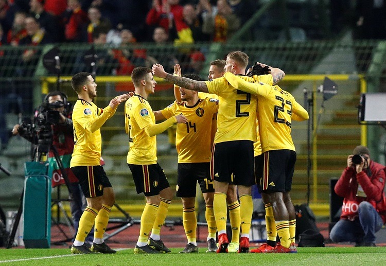 Belgium players delighted to win their Euro 2020 qualifying match against Russia