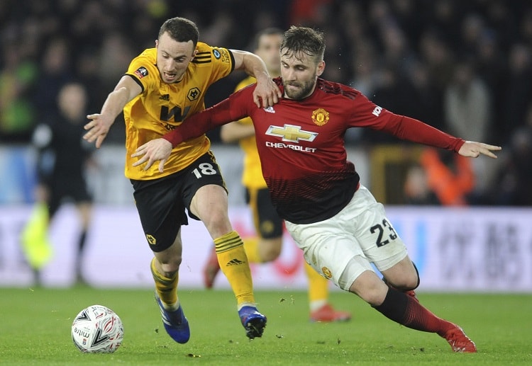 Diogo Jota scores Wolverhampton Wanderers second goal against Manchester United in their recent FA Cup match