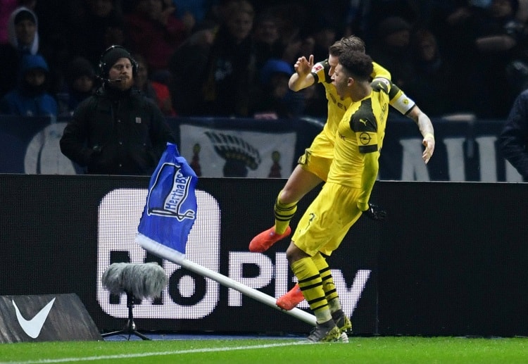 Borussia Dortmund sit on top of the table after winning against Hertha BSC in Bundesliga