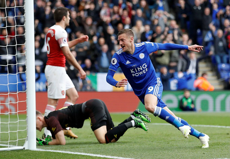 Jamie Vardy has now scored 18 goals this Premier League season