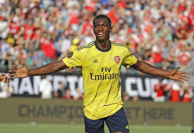 Eddie Nketiah scores a brace in Arsenal's 3-0 win over Fiorentina in the International Champions Cup