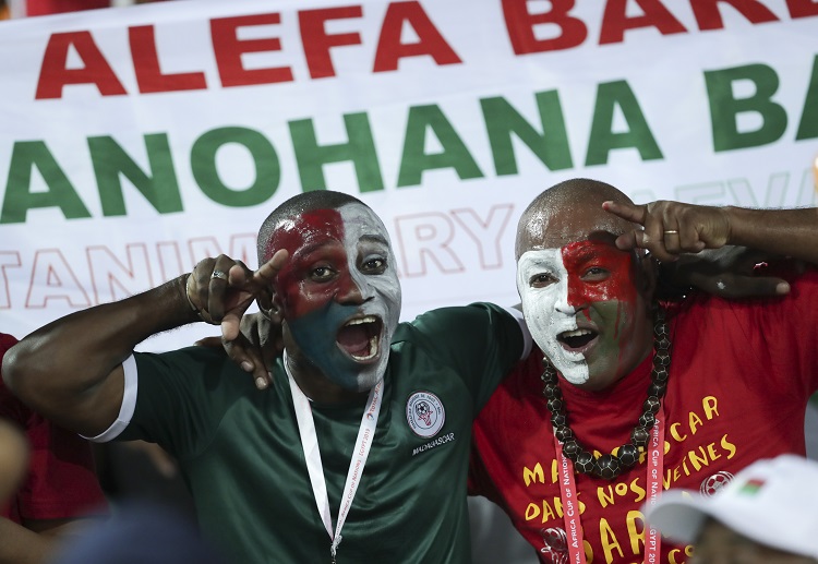 Madagascar fans are in full support with the team before their Africa Cup of Nations game against Tunisia