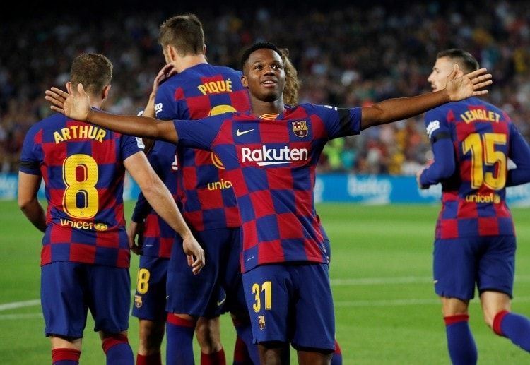 Anssumane Fati scores an early goal to give Barcelona an edge over Valencia in La Liga
