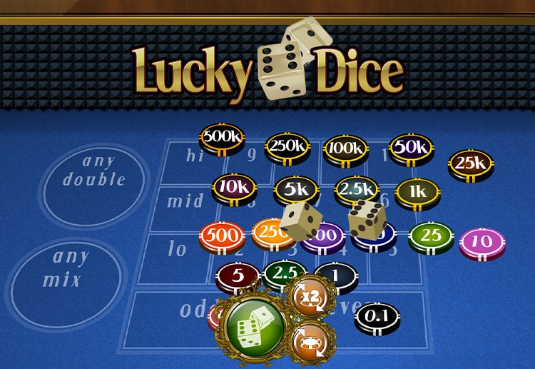 Explore new combinations in Lucky Dice for your bets in order to win more cash prizes!