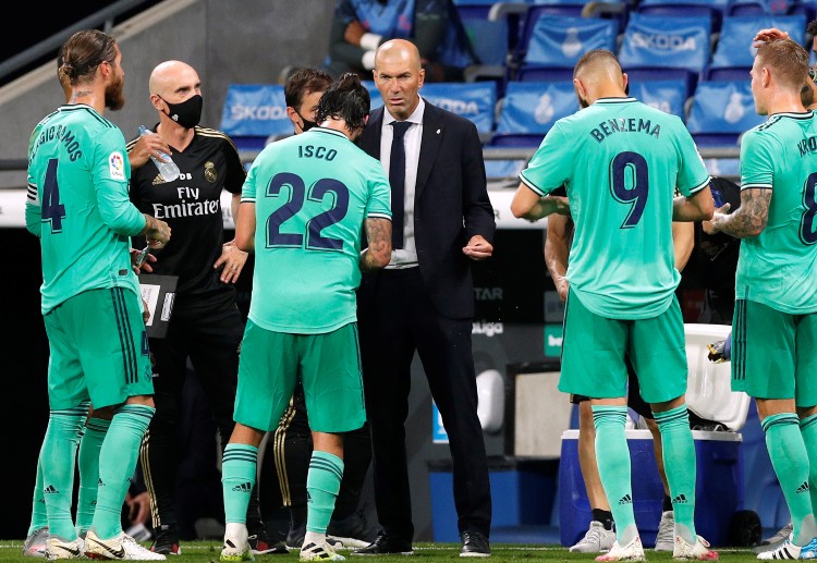 Zinedine Zidane's Real Madrid are two-points clear at the top of La Liga table
