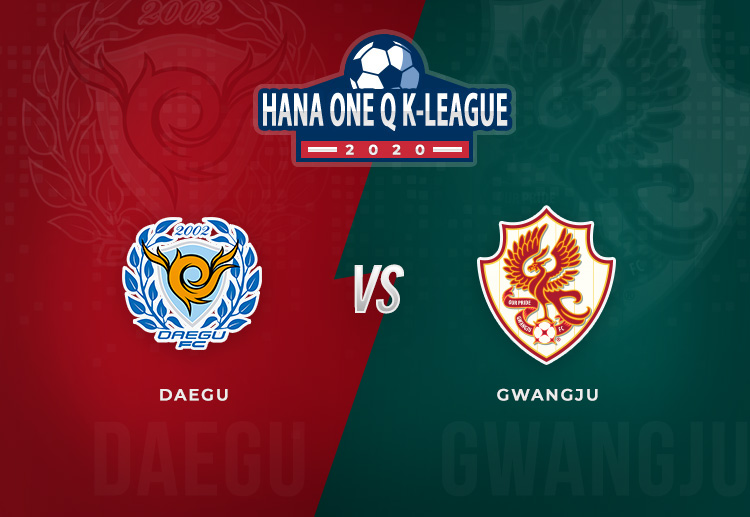 Daegu FC are hoping for a much-needed win at home when they face Gwangju in K-League
