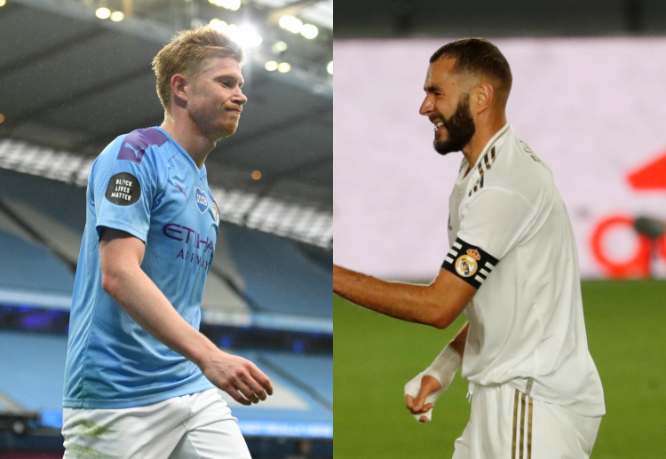 Kevin De Bruyne and Karim Benzema are both expected to lead their respective teams as they clash in Champions League