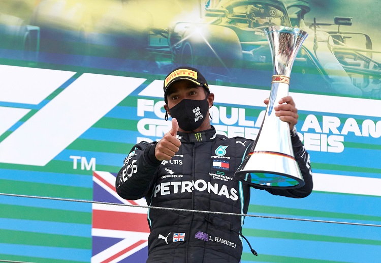 Lewis Hamilton equals Michael Schumacher’s Formula One wins record with Eifel Grand Prix victory