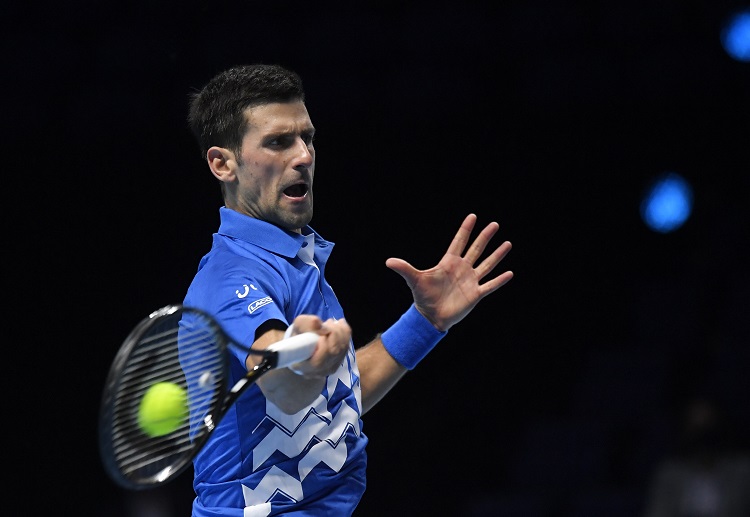 Novak Djokovic thắng 1 thua 1 tại ATP Finals 2020.