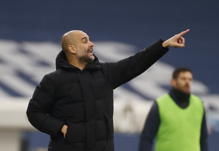 Man City manager Pep Guardiola is looking to propel his team up the Premier League table