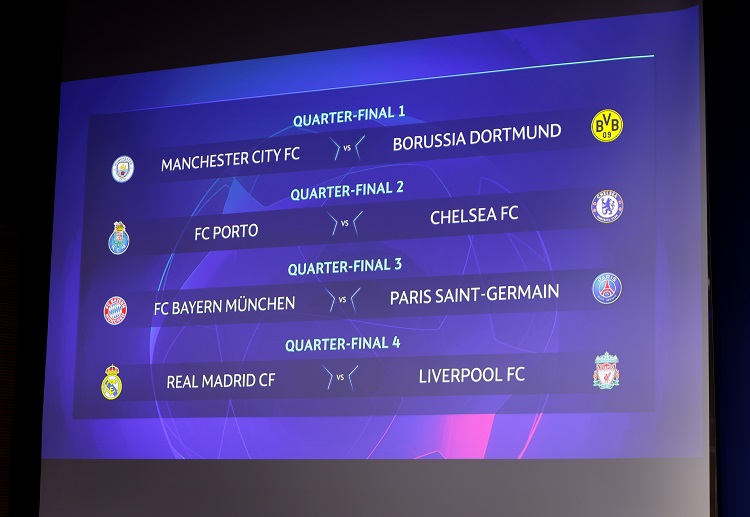 Babak delapan besar Liga Champions musim 2020-21 akan dilangsungkan bulan April