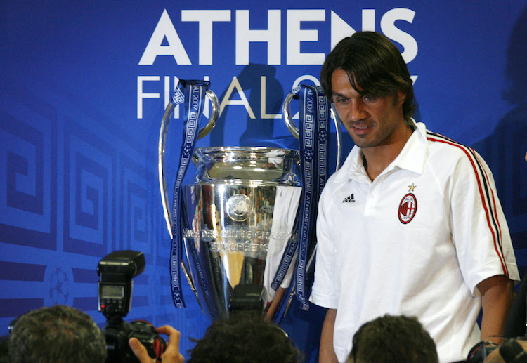 Paolo Maldini has captained AC Milan into winning two Champions League titles