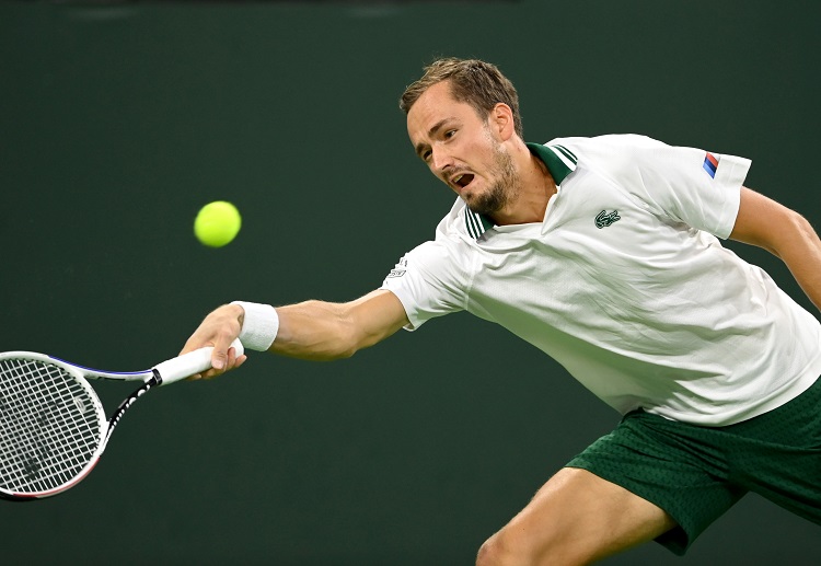 Daniil Medvedev is one of the biggest favourites to win in the men’s according to the Indian Wells Masters 2021 odds