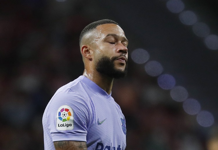 Barcelona's Memphis Depay aiming to score a goal in their next La Liga match