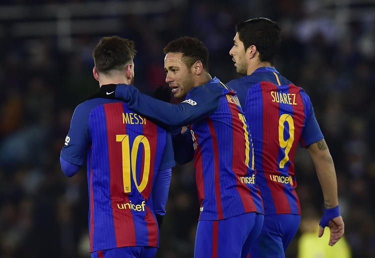 Messi, Suarez and Neymar are among the best attacking trios in football