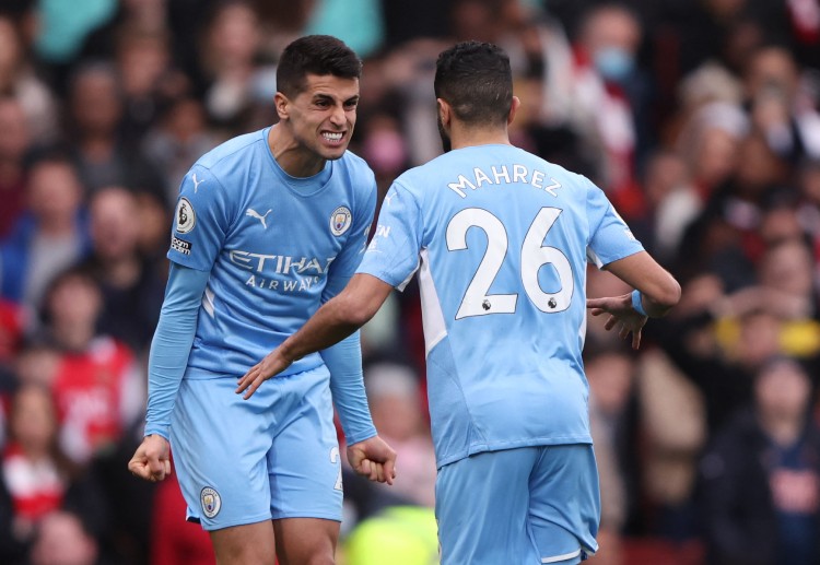Riyad Mahrez helped Manchester City win against Arsenal in the Premier League