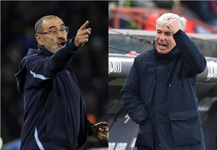 Serie A: Maurizio Sarri and Gian Piero Gasperini will both aim to celebrate victory at Stadio Olimpico