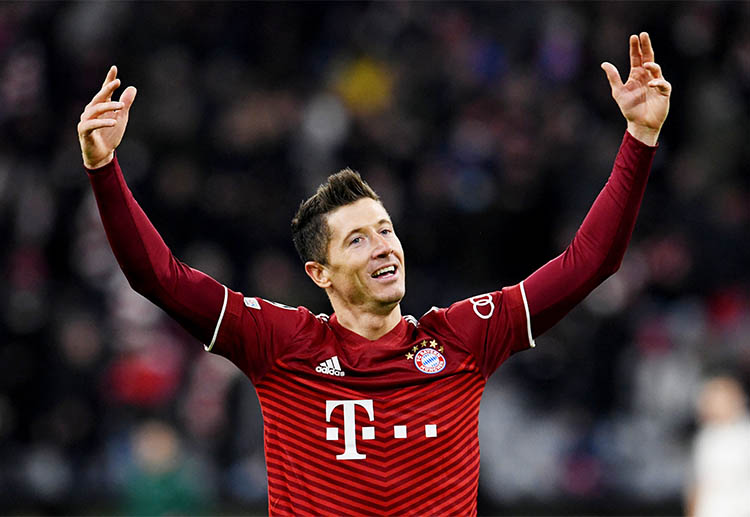Bayern Munich’s Robert Lewandowski broke the record for the earliest hat-trick in Champions League history
