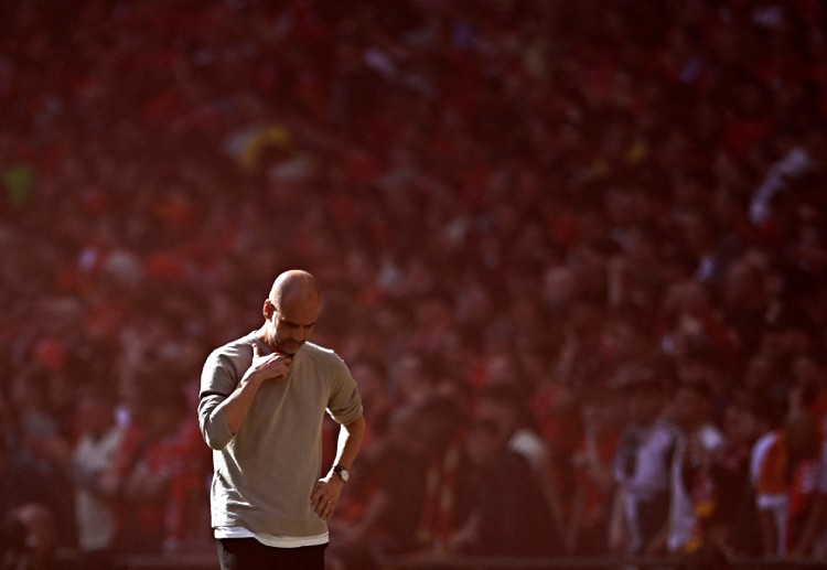 Pep Guardiola prepares Manchester City as they battle against Brighton & Hove Albion in the Premier League