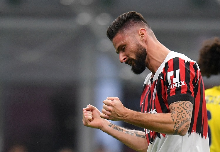 AC Milan's Olivier Giroud will be looking to score more goals in Serie A match