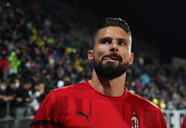 Olivier Giroud will play a crucial role AC Milan’s Serie A match versus Bologna
