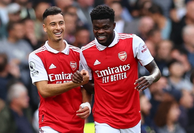 Thomas Partey chose the North London Derby to score his first Premier League goal of the season