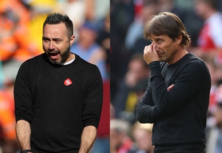 Antonio Conte face off with Roberto De Zerbi in the Premier League this weekend